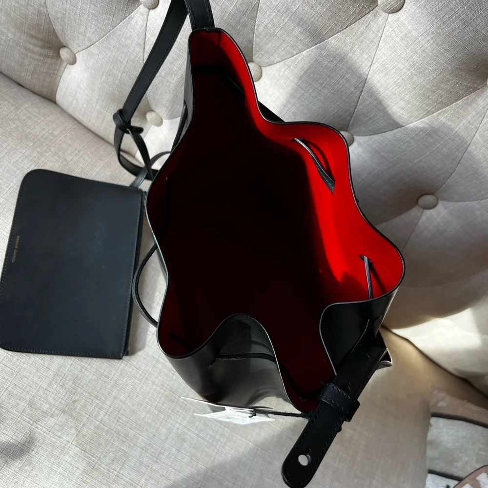 Mansur Gavriel Leather Bucket Bag - Picture 6 of 8